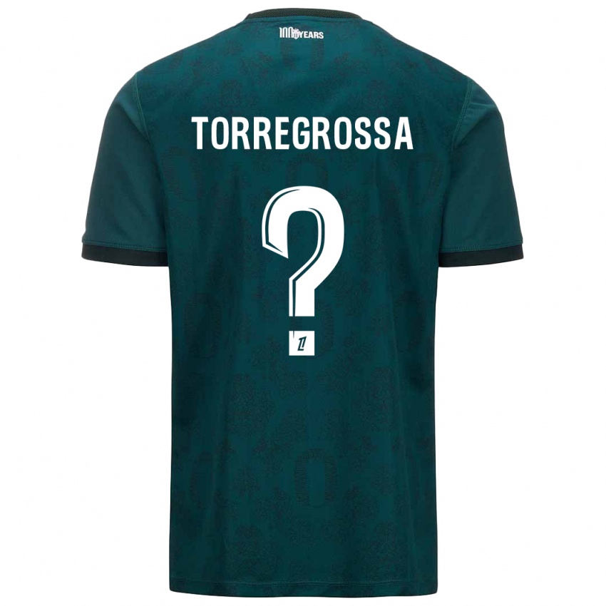 Férfi Hugo Torregrossa #0 Sötétzöld Idegenbeli Jersey 2024/25 Mez Póló Ing