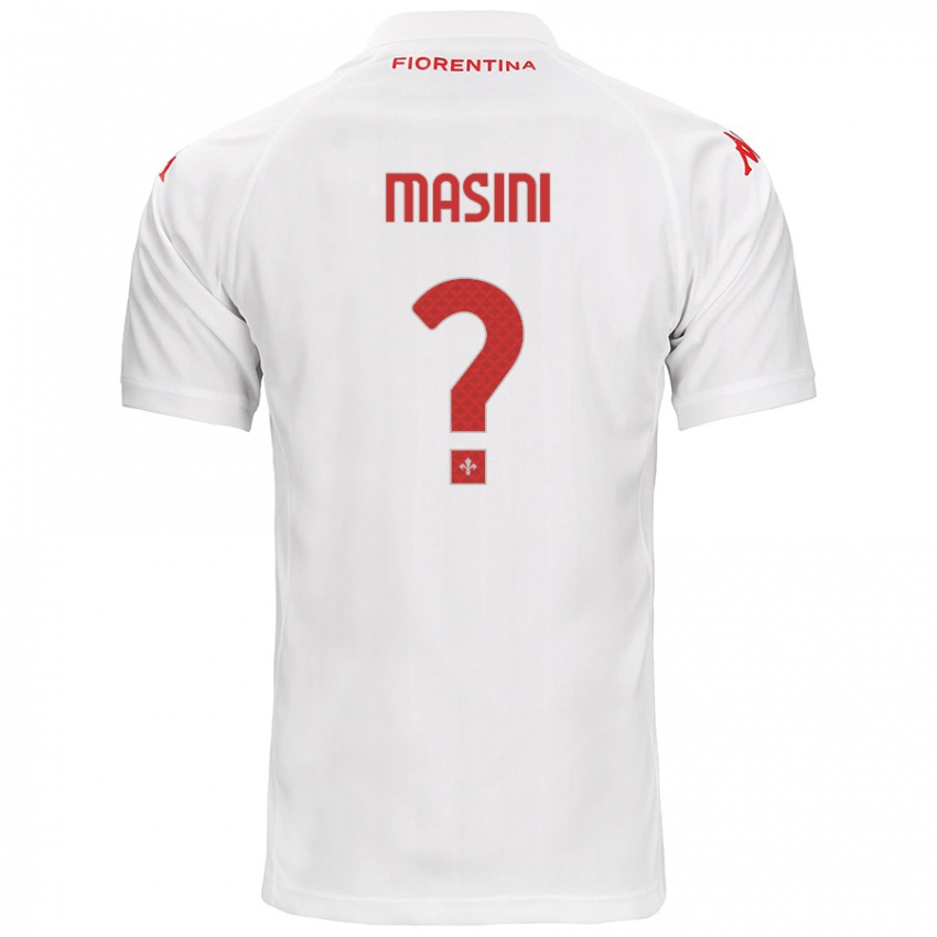 Férfi Mattia Masini #0 Fehér Idegenbeli Jersey 2024/25 Mez Póló Ing