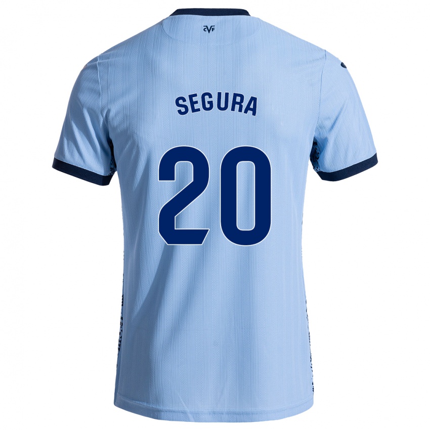 Férfi Carlos Segura #20 Ég Kék Idegenbeli Jersey 2024/25 Mez Póló Ing