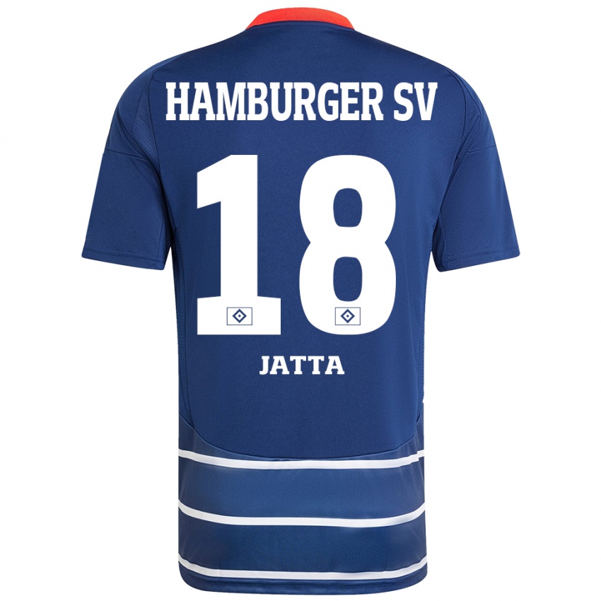 Férfi Bakery Jatta #18 Sötétkék Idegenbeli Jersey 2024/25 Mez Póló Ing