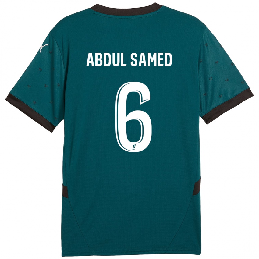 Férfi Salis Abdul Samed #6 Sötétzöld Idegenbeli Jersey 2024/25 Mez Póló Ing