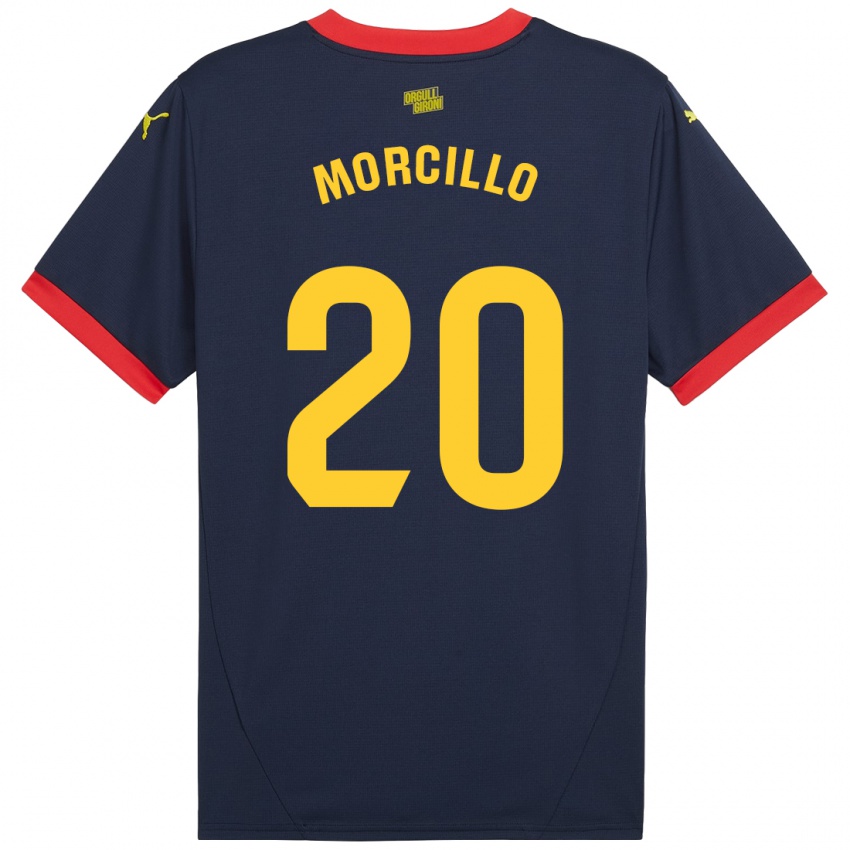 Férfi Luis Morcillo #20 Sötétvörös Idegenbeli Jersey 2024/25 Mez Póló Ing