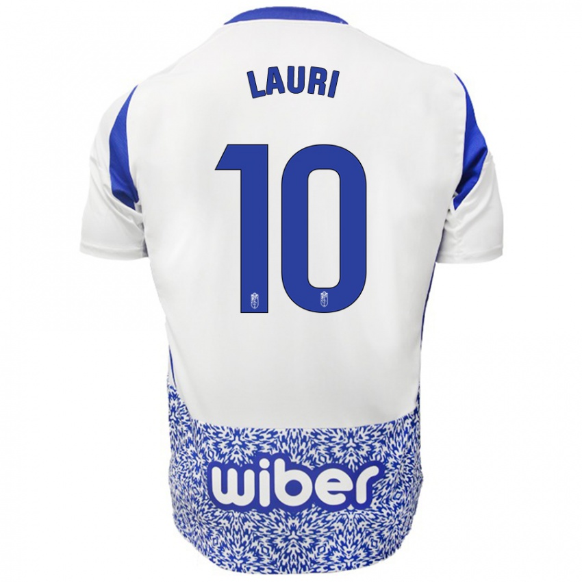 Férfi Lauri #10 Fehér Kék Idegenbeli Jersey 2024/25 Mez Póló Ing