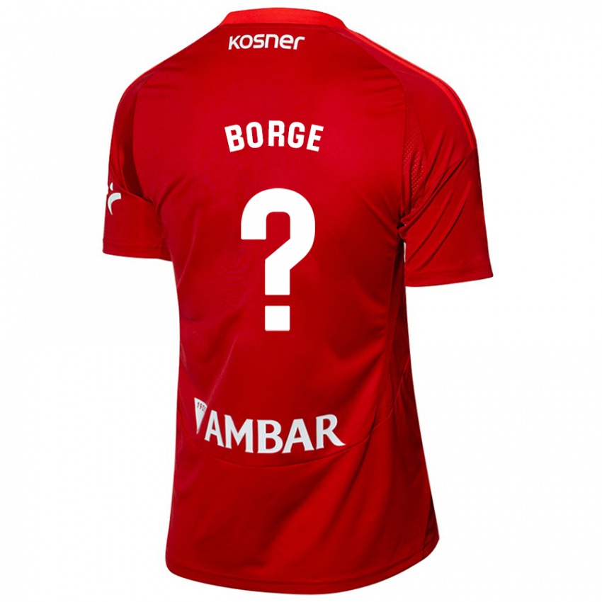 Férfi Andrés Borge #0 Fehér Kék Idegenbeli Jersey 2024/25 Mez Póló Ing