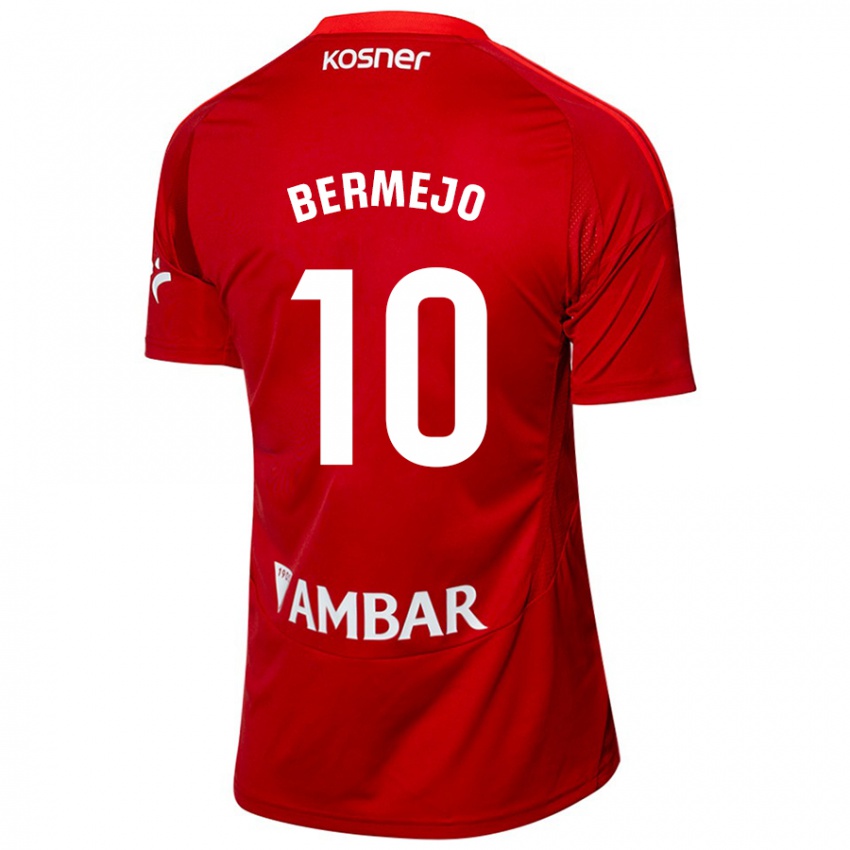 Férfi Sergio Bermejo #10 Fehér Kék Idegenbeli Jersey 2024/25 Mez Póló Ing