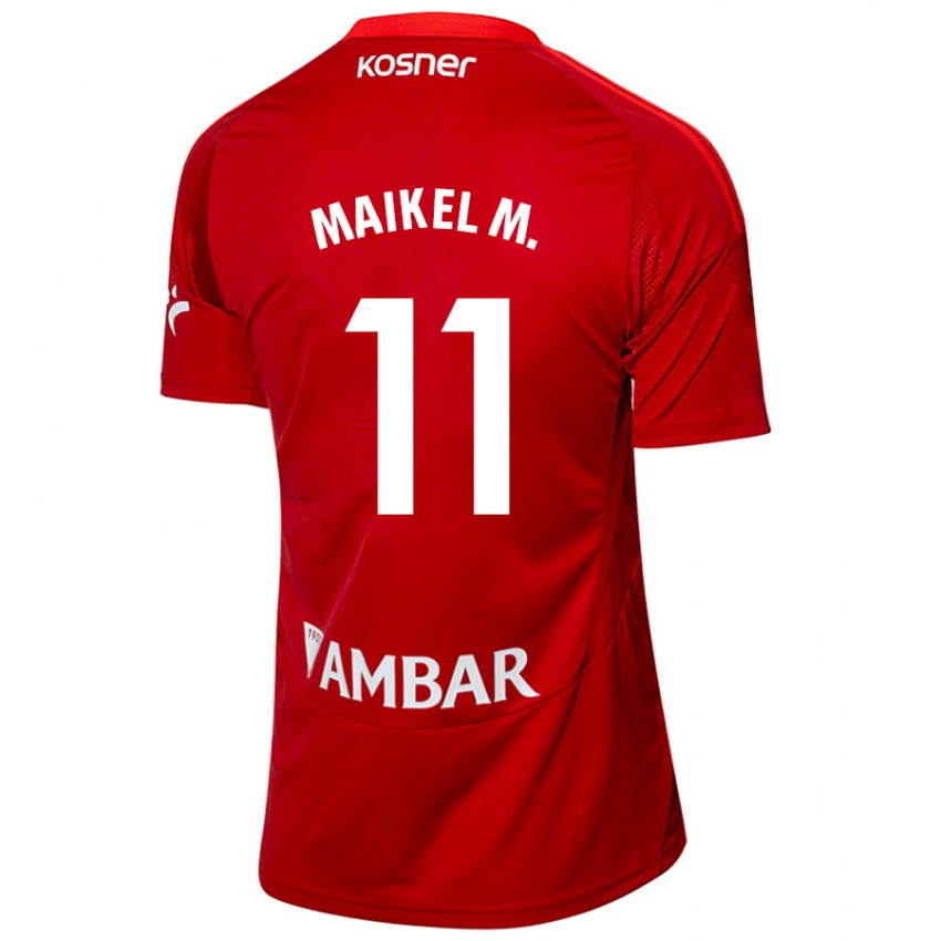 Férfi Maikel Mesa #11 Fehér Kék Idegenbeli Jersey 2024/25 Mez Póló Ing