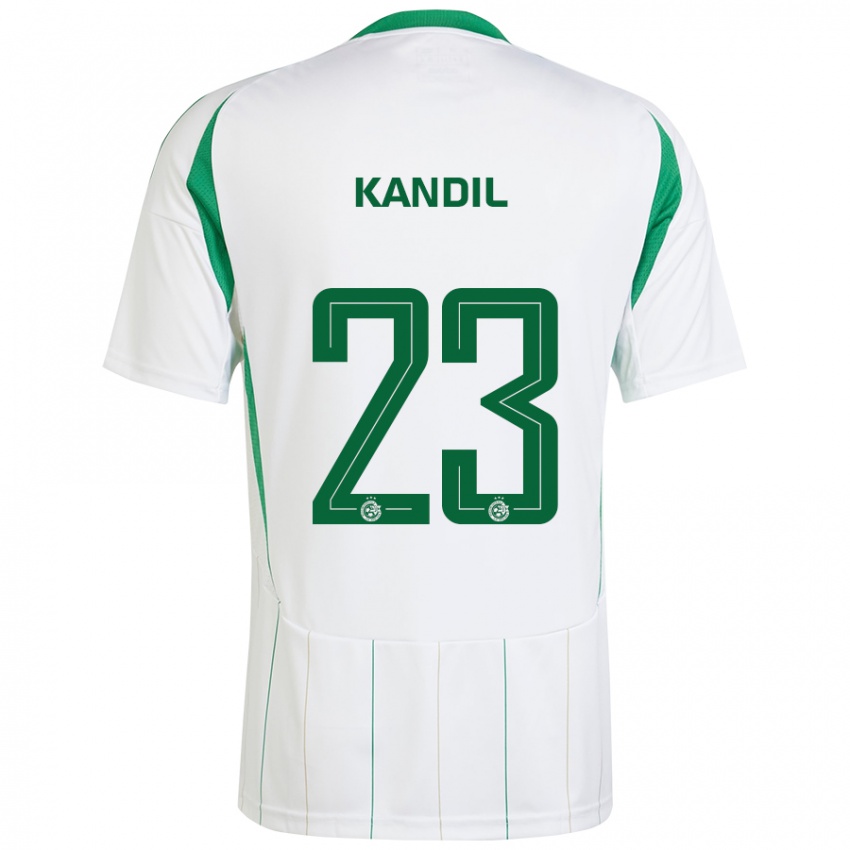 Férfi Maor Kandil #23 Fehér Zöld Idegenbeli Jersey 2024/25 Mez Póló Ing