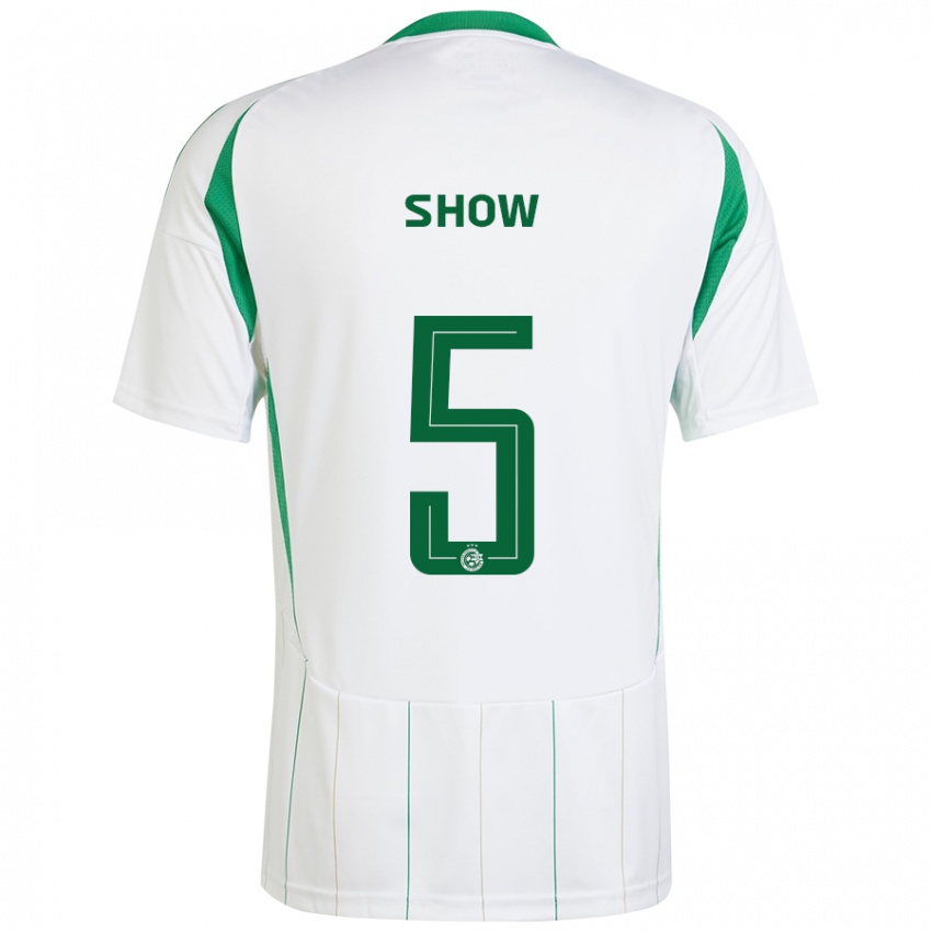 Férfi Show #5 Fehér Zöld Idegenbeli Jersey 2024/25 Mez Póló Ing