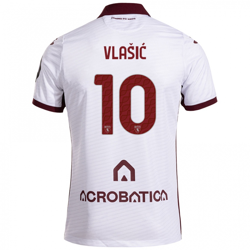 Férfi Nikola Vlašić #10 Fehér Barna Idegenbeli Jersey 2024/25 Mez Póló Ing