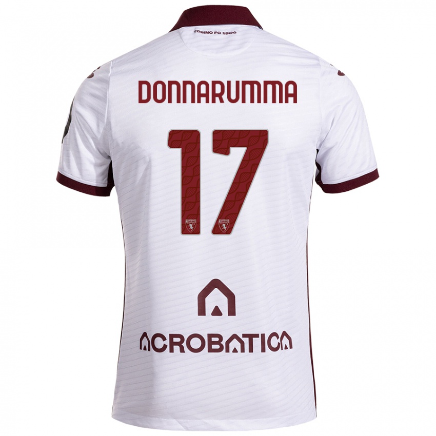 Férfi Antonio Donnarumma #17 Fehér Barna Idegenbeli Jersey 2024/25 Mez Póló Ing