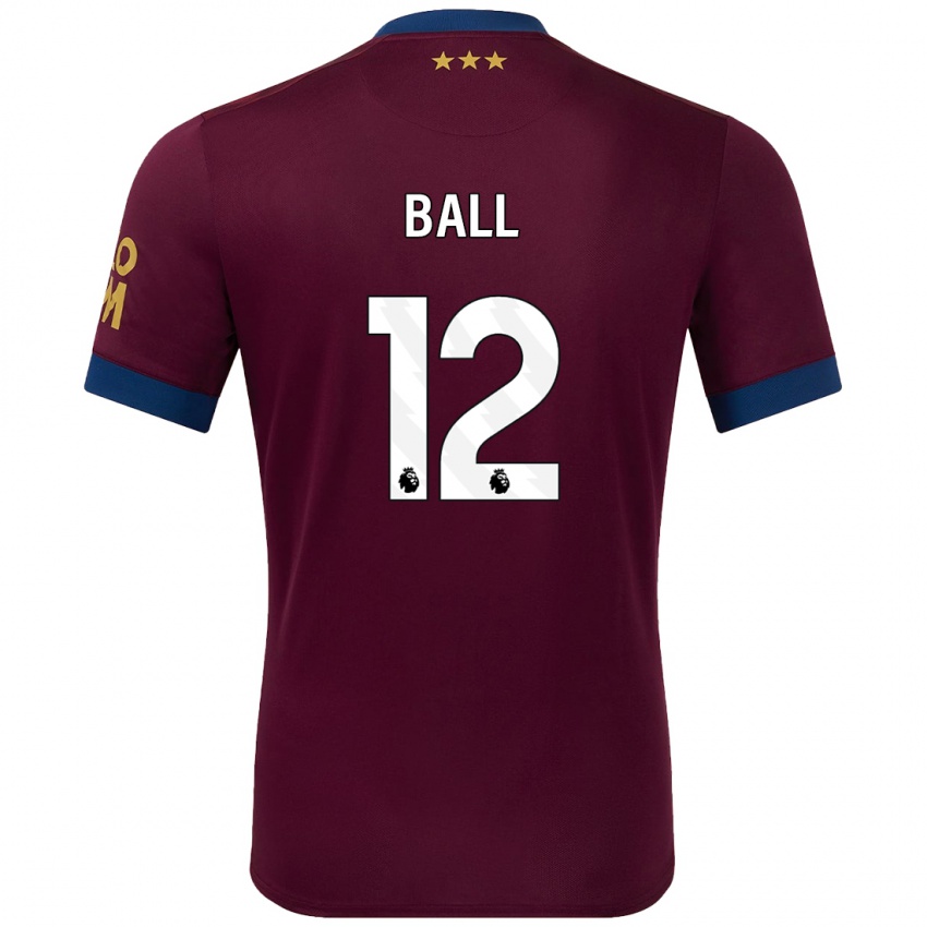 Férfi Dominic Ball #12 Barna Idegenbeli Jersey 2024/25 Mez Póló Ing