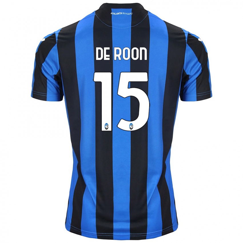 Női Marten De Roon #15 Kék Fekete Hazai Jersey 2024/25 Mez Póló Ing