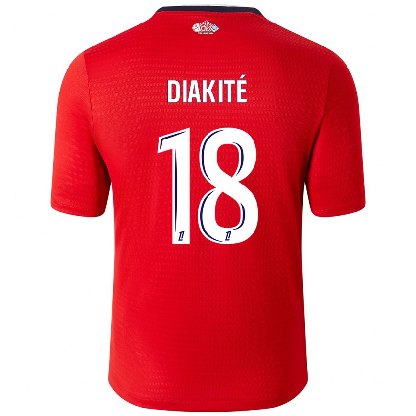 Női Bafode Diakite #18 Piros Fehér Hazai Jersey 2024/25 Mez Póló Ing