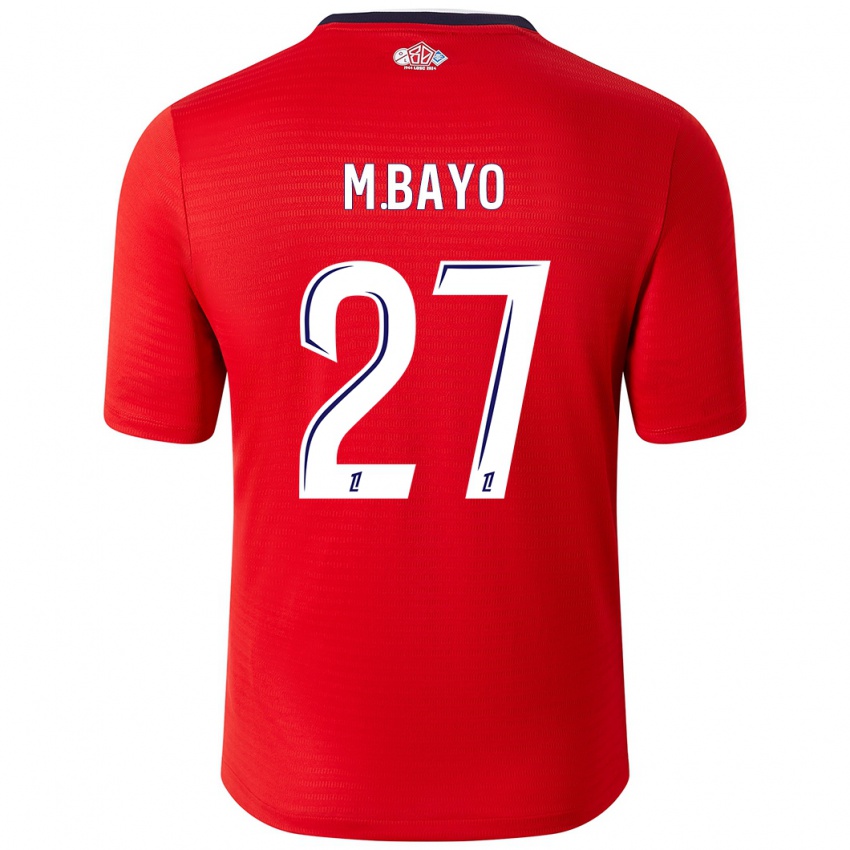 Női Mohamed Bayo #27 Piros Fehér Hazai Jersey 2024/25 Mez Póló Ing