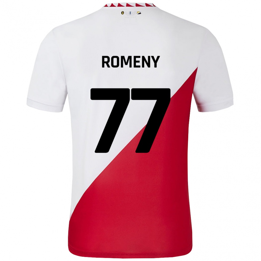 Női Ole Romeny #77 Fehér Piros Hazai Jersey 2024/25 Mez Póló Ing