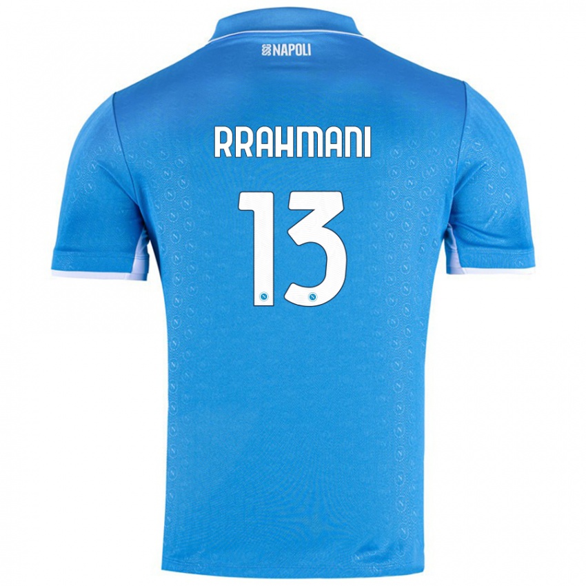 Női Amir Rrahmani #13 Ég Kék Hazai Jersey 2024/25 Mez Póló Ing