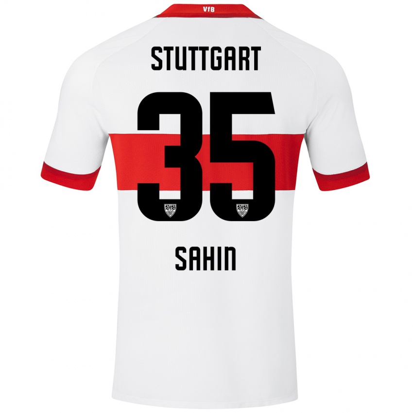 Női Mehmet Sahin #35 Fehér Piros Hazai Jersey 2024/25 Mez Póló Ing