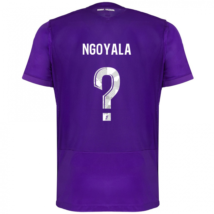 Női Frédéric Efuele Ngoyala #0 Lila Fehér Hazai Jersey 2024/25 Mez Póló Ing