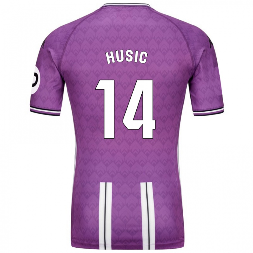 Női Salih Husic #14 Lila Fehér Hazai Jersey 2024/25 Mez Póló Ing