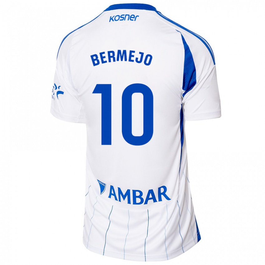 Női Sergio Bermejo #10 Piros Fehér Hazai Jersey 2024/25 Mez Póló Ing