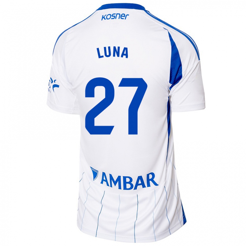 Női Marcos Luna #27 Piros Fehér Hazai Jersey 2024/25 Mez Póló Ing