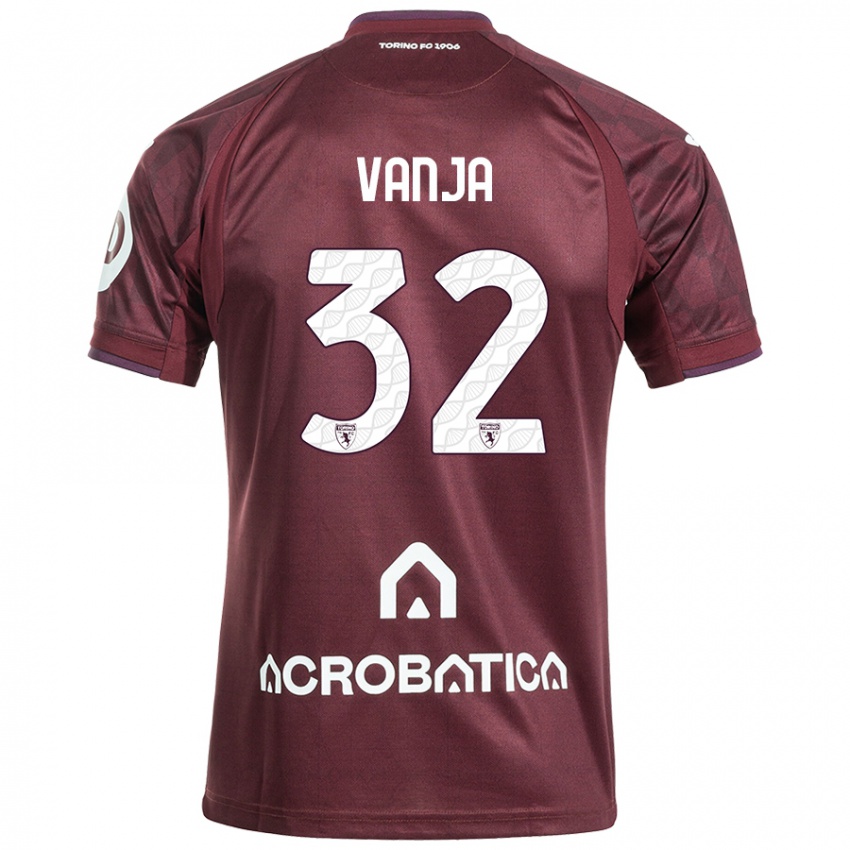 Női Vanja Milinković-Savić #32 Barna Fehér Hazai Jersey 2024/25 Mez Póló Ing