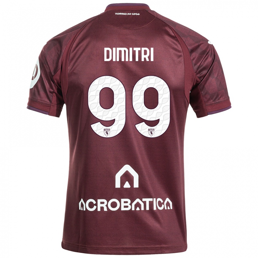 Női Matteo Dimitri #99 Barna Fehér Hazai Jersey 2024/25 Mez Póló Ing