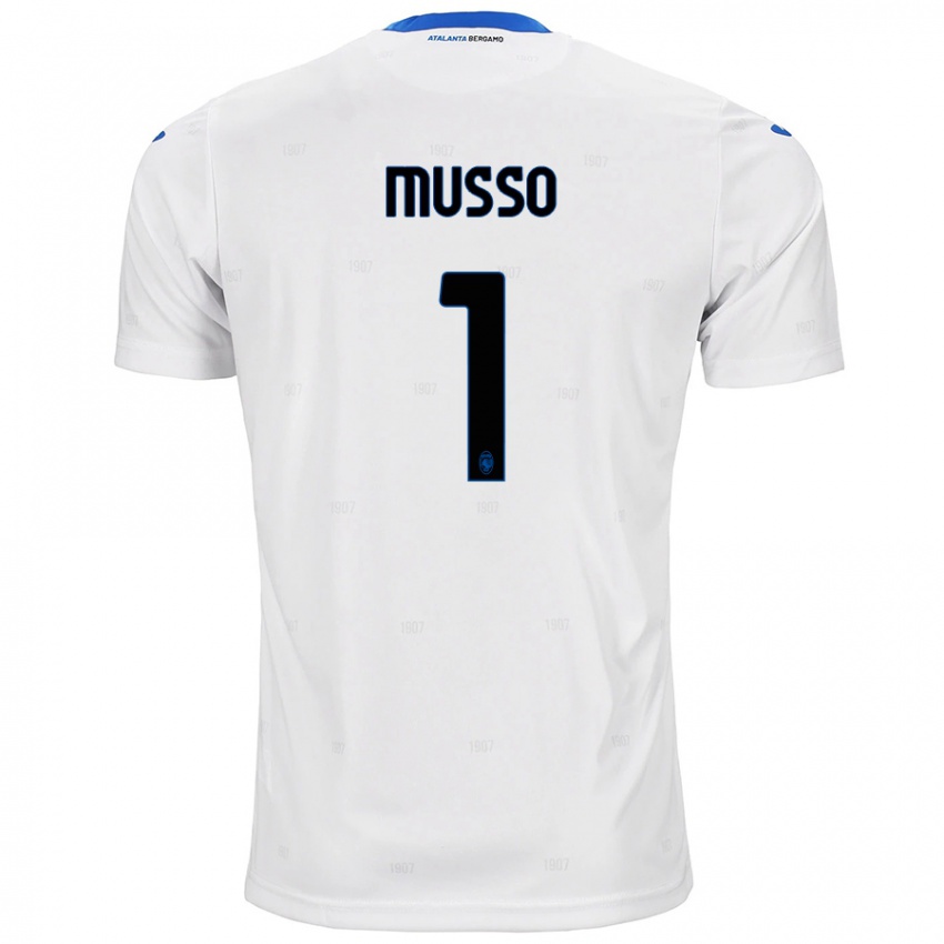 Női Juan Musso #1 Fehér Idegenbeli Jersey 2024/25 Mez Póló Ing