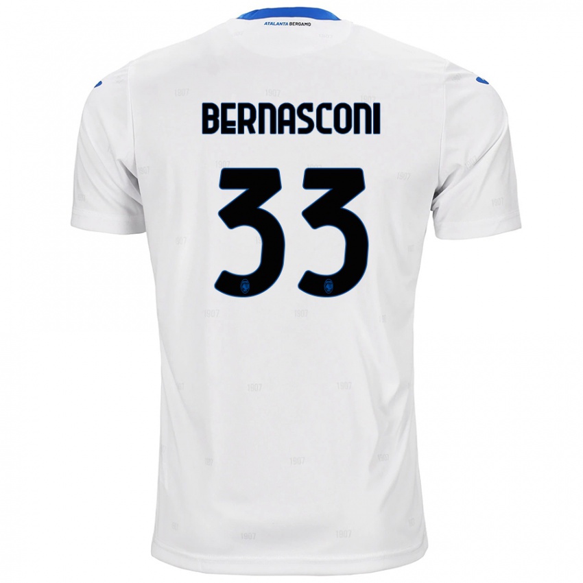 Női Lorenzo Bernasconi #33 Fehér Idegenbeli Jersey 2024/25 Mez Póló Ing