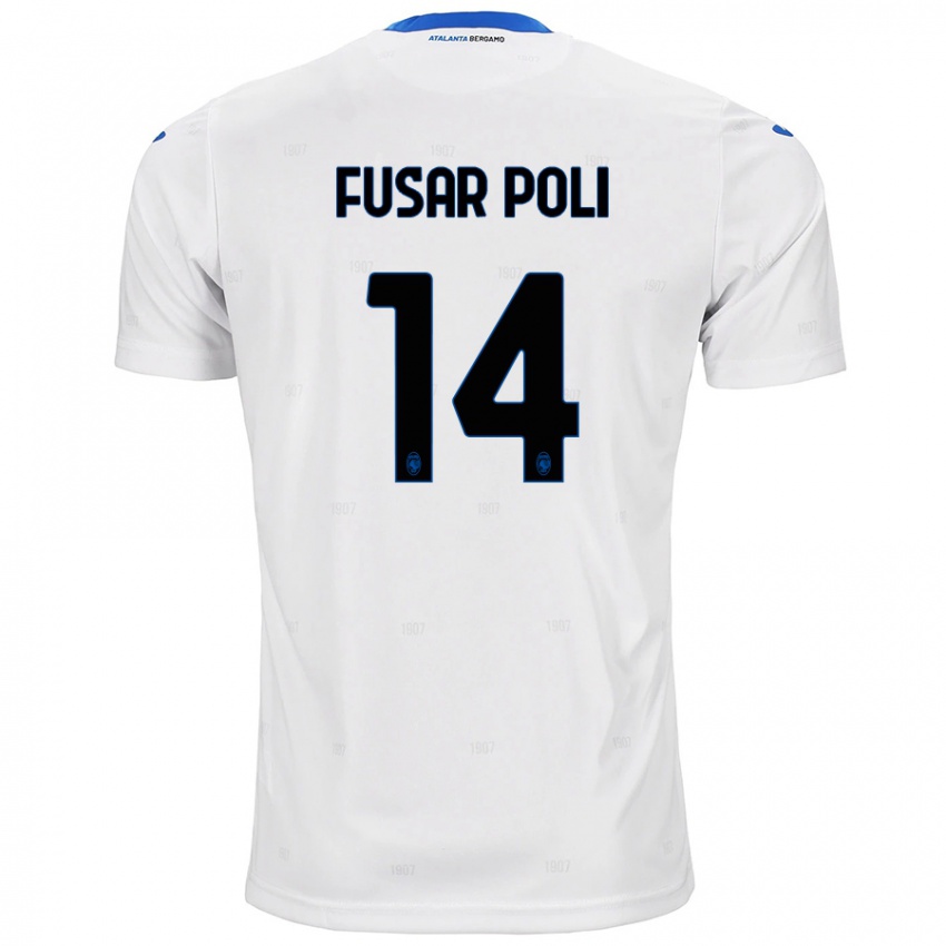 Női Giulia Fusar Poli #14 Fehér Idegenbeli Jersey 2024/25 Mez Póló Ing