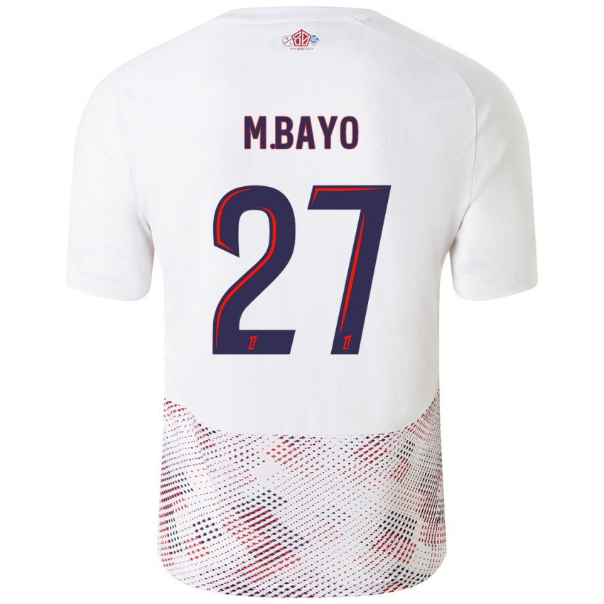 Női Mohamed Bayo #27 Fehér Royal Blue Idegenbeli Jersey 2024/25 Mez Póló Ing