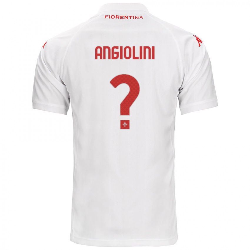 Női Gianmarco Angiolini #0 Fehér Idegenbeli Jersey 2024/25 Mez Póló Ing