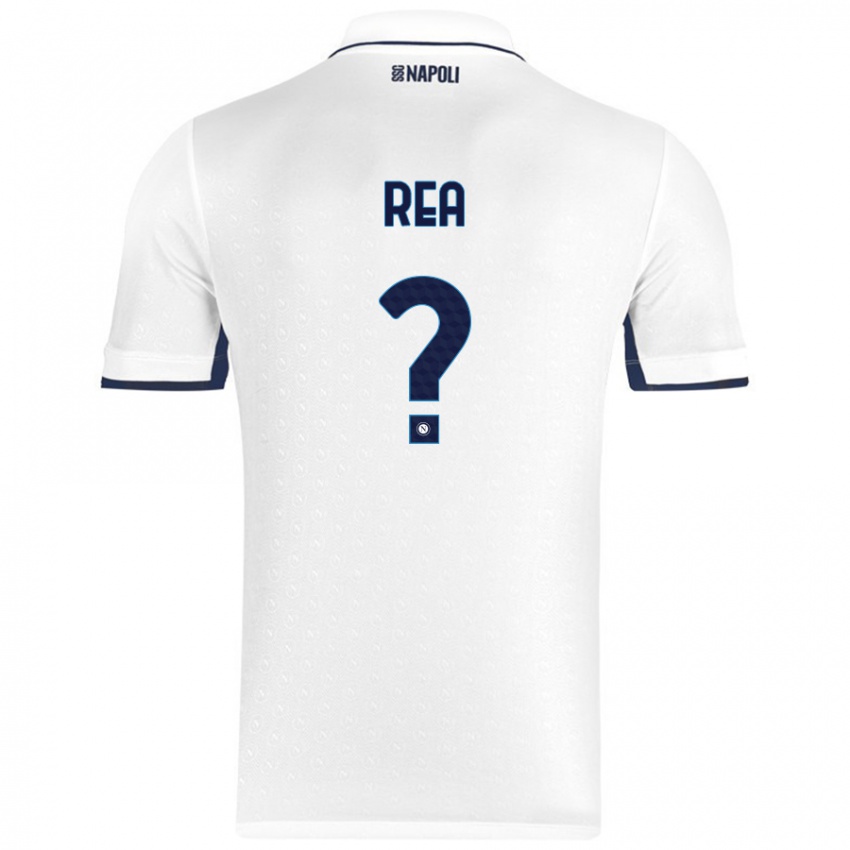 Női Roberto Rea #0 Fehér Royal Blue Idegenbeli Jersey 2024/25 Mez Póló Ing