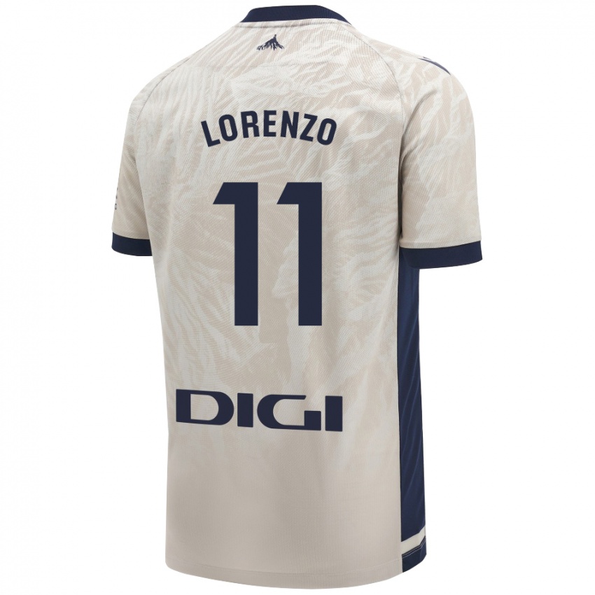 Női Nowend Lorenzo #11 Világos Szürke Idegenbeli Jersey 2024/25 Mez Póló Ing