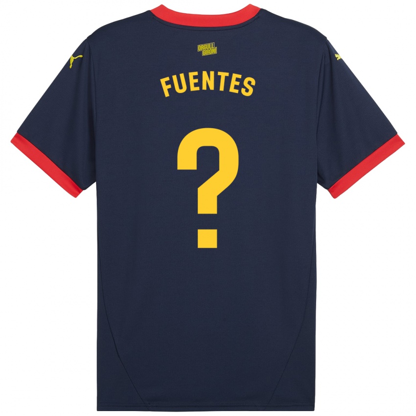 Női Jaime Fuentes #0 Sötétvörös Idegenbeli Jersey 2024/25 Mez Póló Ing