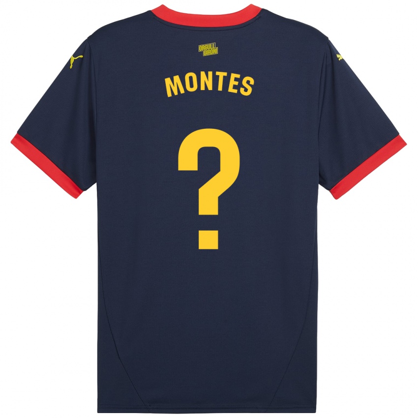 Női Luis Montes #0 Sötétvörös Idegenbeli Jersey 2024/25 Mez Póló Ing