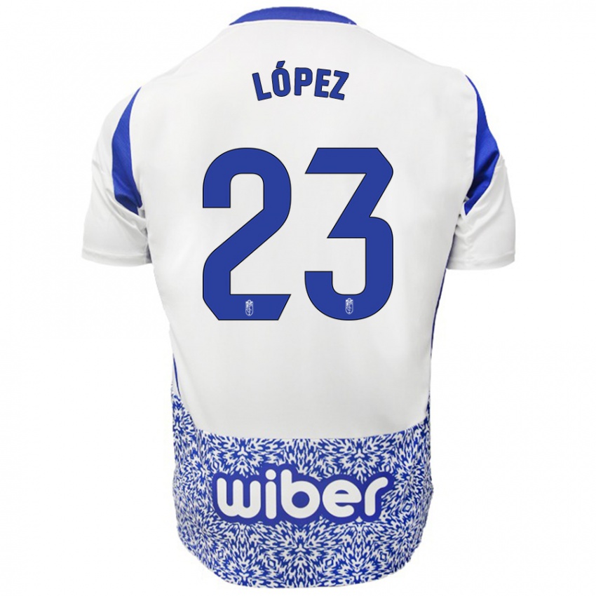 Női Diego López #23 Fehér Kék Idegenbeli Jersey 2024/25 Mez Póló Ing