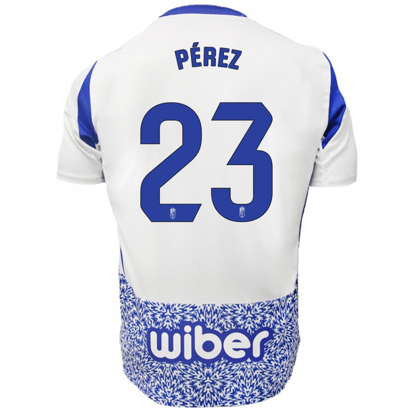 Női Lucas Pérez #23 Fehér Kék Idegenbeli Jersey 2024/25 Mez Póló Ing