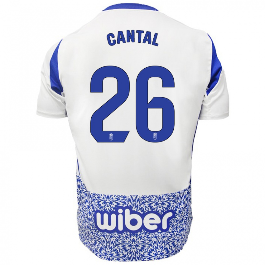 Női Paco Cantal #26 Fehér Kék Idegenbeli Jersey 2024/25 Mez Póló Ing