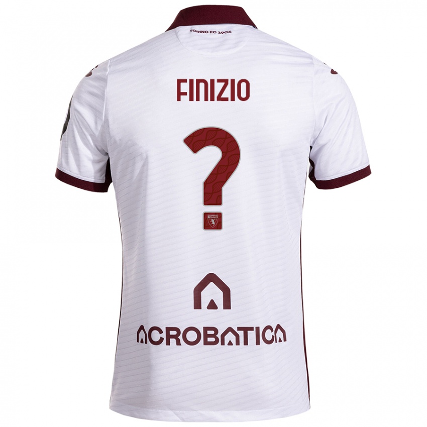 Női Davide Finizio #0 Fehér Barna Idegenbeli Jersey 2024/25 Mez Póló Ing