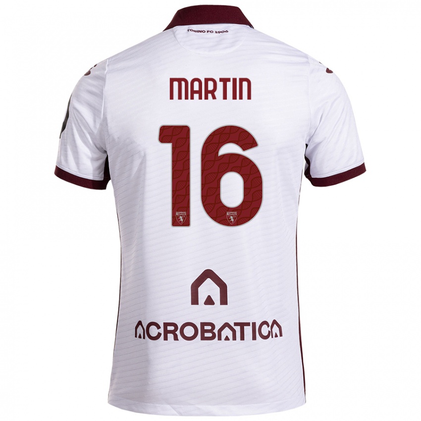 Női Francesca Martin #16 Fehér Barna Idegenbeli Jersey 2024/25 Mez Póló Ing