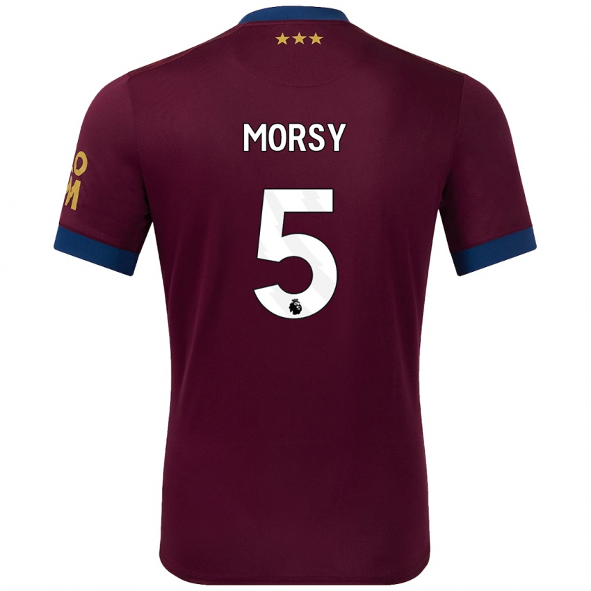 Női Samy Morsy #5 Barna Idegenbeli Jersey 2024/25 Mez Póló Ing