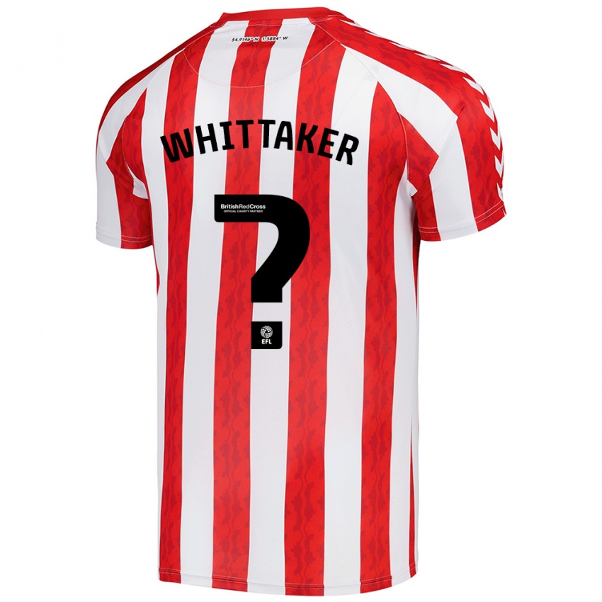 Gyermek Jack Whittaker #0 Piros Fehér Hazai Jersey 2024/25 Mez Póló Ing