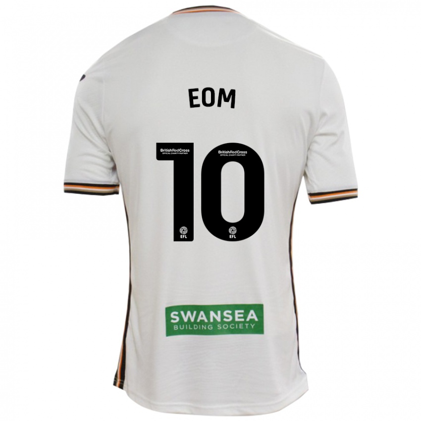 Gyermek Ji-Sung Eom #10 Fehér Hazai Jersey 2024/25 Mez Póló Ing