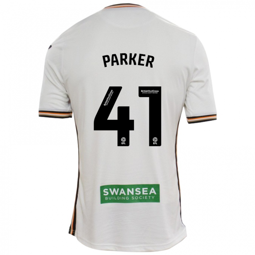 Gyermek Sam Parker #41 Fehér Hazai Jersey 2024/25 Mez Póló Ing