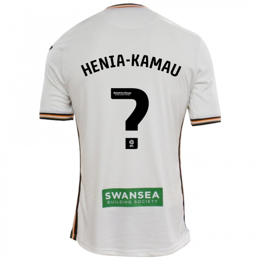 Gyermek Sammy Henia-Kamau #0 Fehér Hazai Jersey 2024/25 Mez Póló Ing