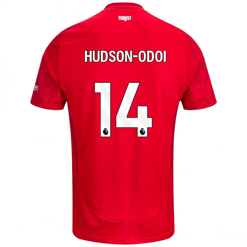 Gyermek Callum Hudson-Odoi #14 Piros Fehér Hazai Jersey 2024/25 Mez Póló Ing