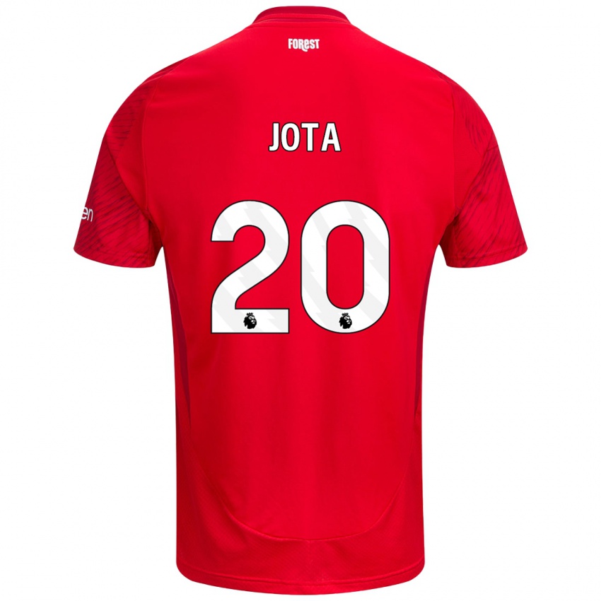 Gyermek Jota Silva #20 Piros Fehér Hazai Jersey 2024/25 Mez Póló Ing