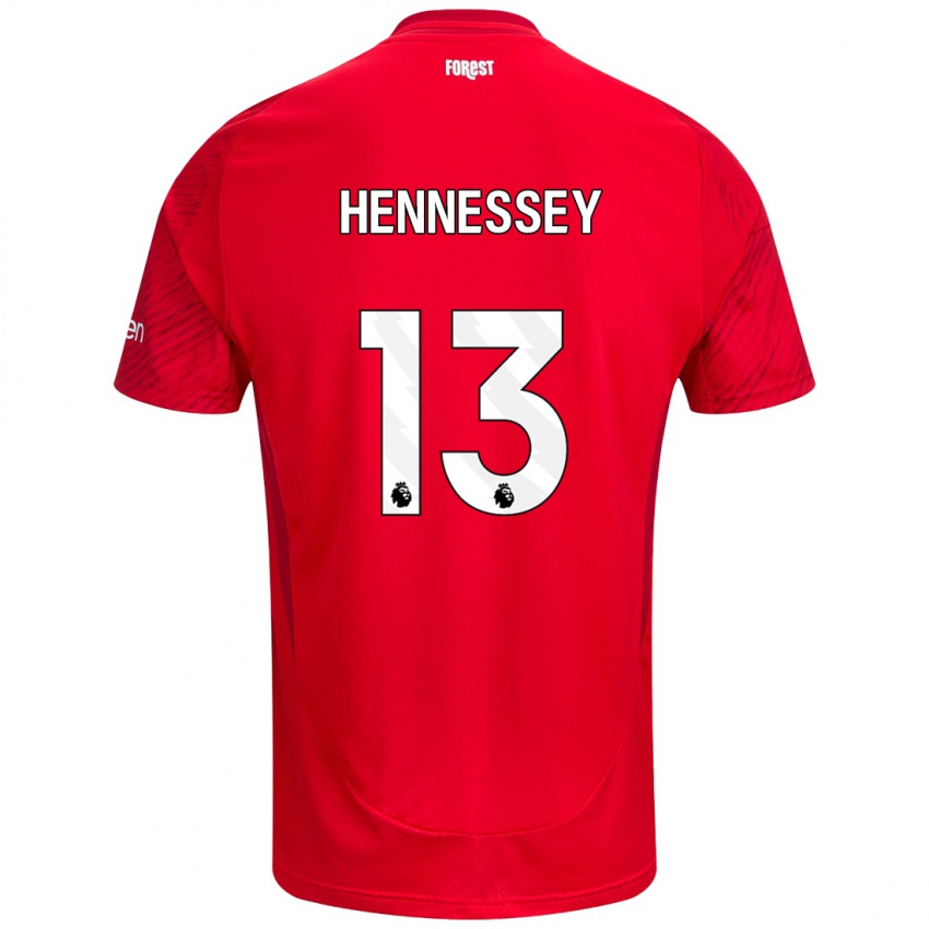 Gyermek Wayne Hennessey #13 Piros Fehér Hazai Jersey 2024/25 Mez Póló Ing