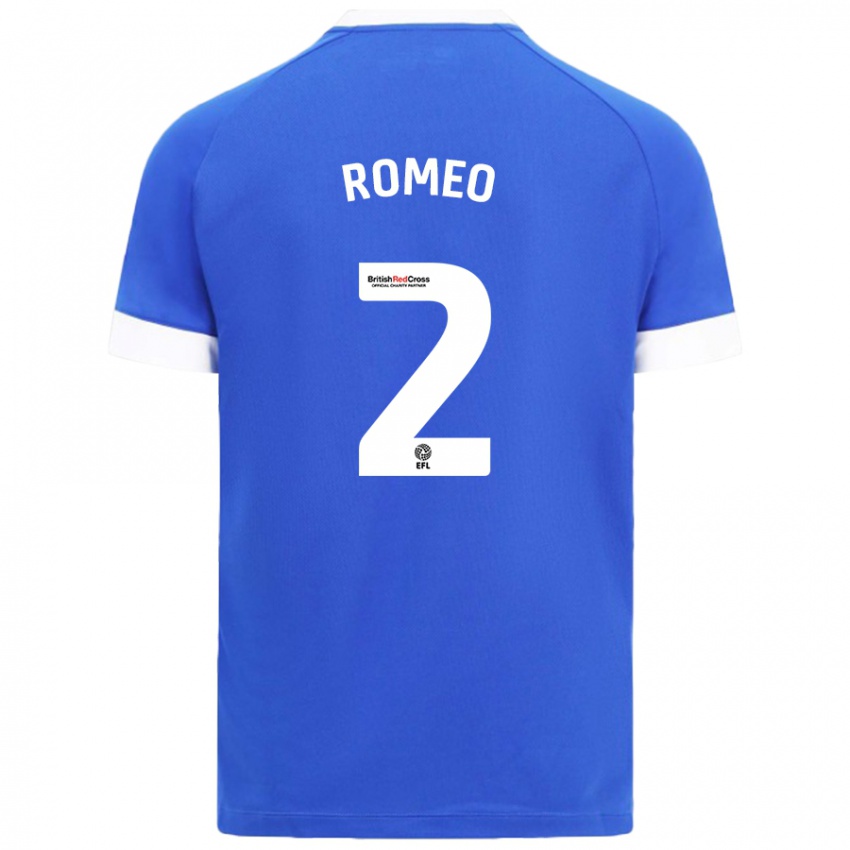 Gyermek Mahlon Romeo #2 Égszínkék Hazai Jersey 2024/25 Mez Póló Ing